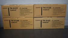 New Kyocera TK-512 Set (K C M Y) OEM Toner Cartridge Lot FS-C5100DN TK512 Sealed picture