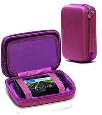 Navitech Purple Hard GPS Carry Case For The TomTom Car Sat Nav Start 52, 5