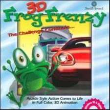 3D Frog Frenzy 1 PC CD hop across road traffic safely ponds puzzle arcade game picture
