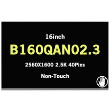 B160QAN02.3 16inch 2560X1600 2.5K LCD Screen Display 40Pins 240Hz 100% of sRGB picture