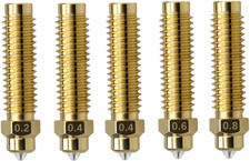 5 Pack CC/CC2 Nozzles 0.2-0.8Mm for Elegoo Centauri 3D Printer, Brass-Hardened picture