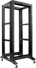 24U 4 Post Open Frame Network Server Rack 19inch Width 600mm deep W/ 3 Pairs of picture