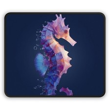 Cosmic Seahorse Gaming Mouse Pad | Ocean Fantasy Desk Mat picture