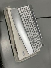 GAMCATZ WIRELESS KEYBOARD MOUSE FULL-SIZED ERGONOMIC KEYBOARD WRIST REST -WHITE picture