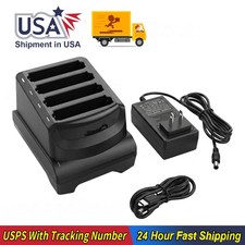 4-Slot Battery Charger Cradle With Power For Zebra BT-000442B BT-000442A Battery picture