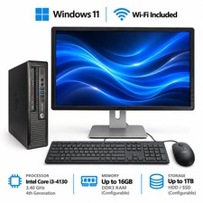 Bundle HP EliteDesk USFF + Monitor | Win 11 | Up to 16GB | Up to 1TB SSD | Wi-Fi picture