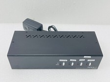USED - Star tech 4-Port DVI VGA Dual Monitor KVM Switch USB w/ AC Adapter picture