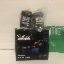 Value Toner 61XL Black High Yield  Ink Cartridge 2-Pack Exp 12/29/22 New  picture