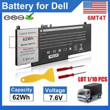 LOT 6MT4T Battery For Dell Latitude E5470 E5570 15.6inch7V69Y TXF9M K3JK9 62Wh picture
