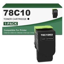78C10 Black Toner Cartridge Replacement for Lexmark 78C10K0 picture
