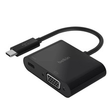Belkin USB-C to VGA & Charge Adapter 60W Power for MacBook & iPad picture