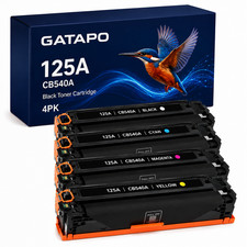 125A-CB540A-4PK  Toner Cartridge For HP 125A Laserjet CP1215 CP1518ni CM1312 picture