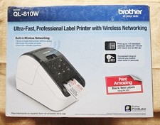 Brother QL-810W Desktop Direct Thermal Wireless Printer W/ 3 Rolls Of Labels picture