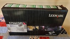 Genuine Lexmark  C734A1MG One Magenta Toner Cartridge, C734,C736,X734,X736,X738 picture