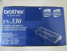Genuine Brother TN-330 Toner Cartridge Black Brand New Factory Sealed OEM Box picture