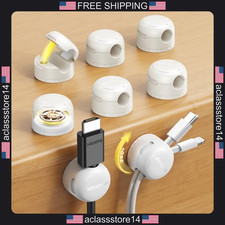 Joyroom 8-Pack Magnetic Cable Clips Organizer Cord Holder with Adhesive picture