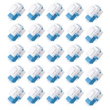 25 PCS LCLC Duplex UPC Keystone Fiber Adapter Singlemode Coupler Jack picture