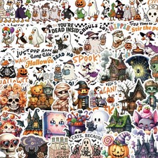Halloween Stickers 109 PCS - Cute Spooky Ghost, Witch, Pumpkin for Boo picture