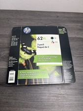 HP N9H67FN 62XL Black High Yield & 62 Tri-Color Combo Pack Cartriges Exp 04/2019 picture