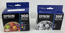 Epson 200 Ink 4 Pack CMYB With Extra Black Cartridge New Sealed Exp 02 2027 picture