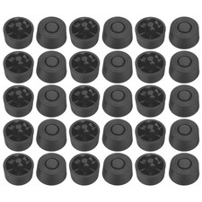 30Pcs Push in Pc Case Feet Pads Black Reusable Shock Absorbing Supports picture