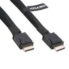 1.6ft Short Oculink Cable PCIe 4.0 SFF8611 4i Male To Male eGPU Cord Link picture
