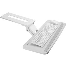 VIVO White Adjustable Computer Keyboard and Mouse Platform Tray Ergonomic Under picture