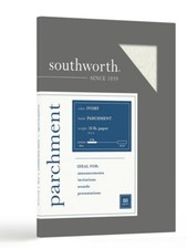 Southworth Business Paper Parchment Finish 24 lb. Ivory 80 Sheets 8.5x11 NIB picture