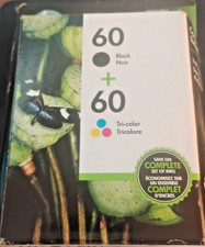 Genuine HP 60 Black Tri-Color Ink Cartridge Combo Pack N9H63FN Warranty EXP 2020 picture