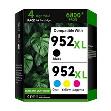 TRUINK 952XL Ink Cartridge 4-Pack (Black, Cyan, Magenta, Yellow) picture