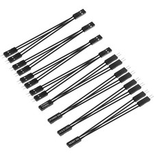 8PCS 2 Pins Single Female to Dual Male Jumper Splitter for PC Motherboard Pow... picture