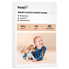Lot 100-300 PK Koala Premium Photo Paper 4x6 Glossy 54lb Inkjet Printer HP Epsn. picture