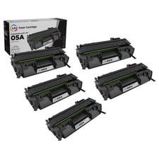 Compatible Toner Replacements for HP 05A HP05A CE505A (Blk, 5-Pk) picture