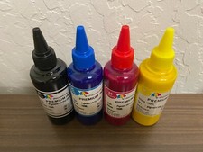 4x100ml Pigment Refill Ink 400ML for EPSON Workforce WF-3620 3640 7610 7620 7110 picture