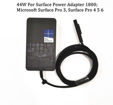Genuine OEM Microsoft 44W 1800 Surface Pro Charger Surface Pro 3/4/5/6/7 + Cord picture