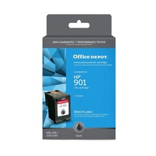 Office Depot Reman Ink Cartridge, Compare To HP 901, Black, Lot Of 2 picture