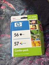 HP Invent Ink Cartridge 56 Black 57 Tri-color Inkjet Print Combo Pack NEW/SEALED picture