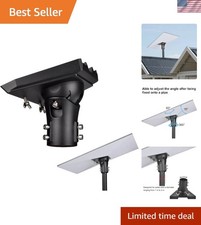 All-Weather Adjustable Pipe Mount for Starlink Dishes - Black Coated Finish picture