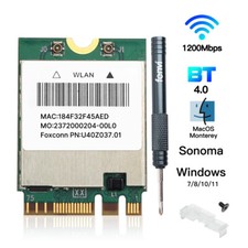BCM94352Z M.2 NGFF WiFi Bluetooth Card for Sonoma macOS PC Windows Plug and Play picture