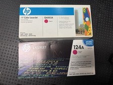 2X HP 124A Q6003A Magenta Genuine Toner for Color LaserJet 1600/2600/2605 picture