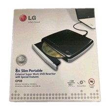LG GP08LU10 8x Super Multi DVD Rewriter Slim Portable External Drive For Laptops picture