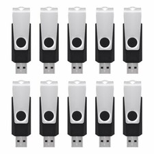 10pcs/lot Swivel 4GB USB 2.0 Flash Drive Pen Drive Black Memory Stick 16G Disk picture