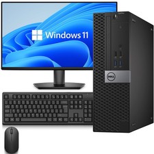 Dell 7040 Desktop PC i5-6th 32GB RAM 1TB SSD 500GB HDD 24