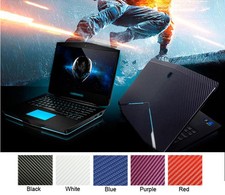 KH Laptop Carbon fiber Leather Sticker Skin Cover  for Dell Alienware 14 M14X R3 picture