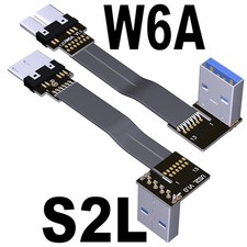 Cord Angle 90 Cable to Micro-B Downward 5G/bps to USB3.0 Extension Flat Degree picture