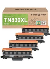 TN830 XL Black Toner Cartridges for For Brother TN830XL DCP-L2640DW, 4-Pack picture