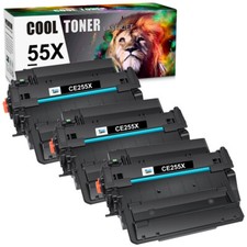 3 PK CE255X 55X High Yield Toner Cartridge For HP LaserJet P3010 P3015 P3015d picture