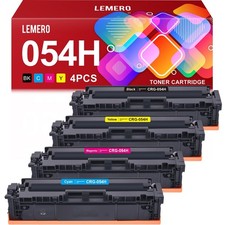 Lemero Replacement for Canon CRG-054HSet  Toner Cartridge 4 pcs picture