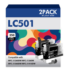 LC501 Ink Cartridges Compatible with Brother MFC-J1260DW MFC-J1360DW J1410DW LOT picture