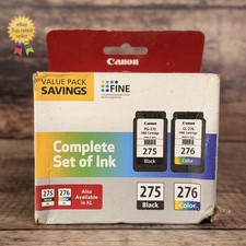 NEW Canon Genuine PG-275 Black CL-276 Color Ink Cartridges Combo 2-Pack SEALED picture